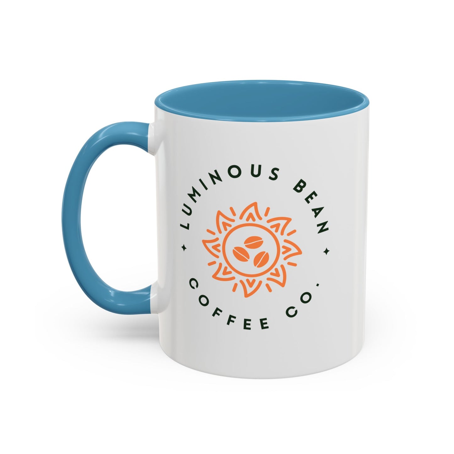 Luminous Bean Accent Coffee Mug - Stylish 11oz Design for Coffee Lovers