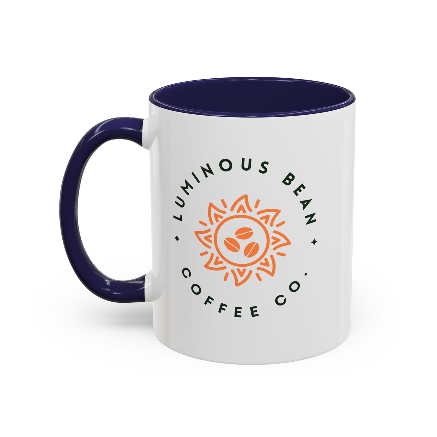 Luminous Bean Accent Coffee Mug - Stylish 11oz Design for Coffee Lovers