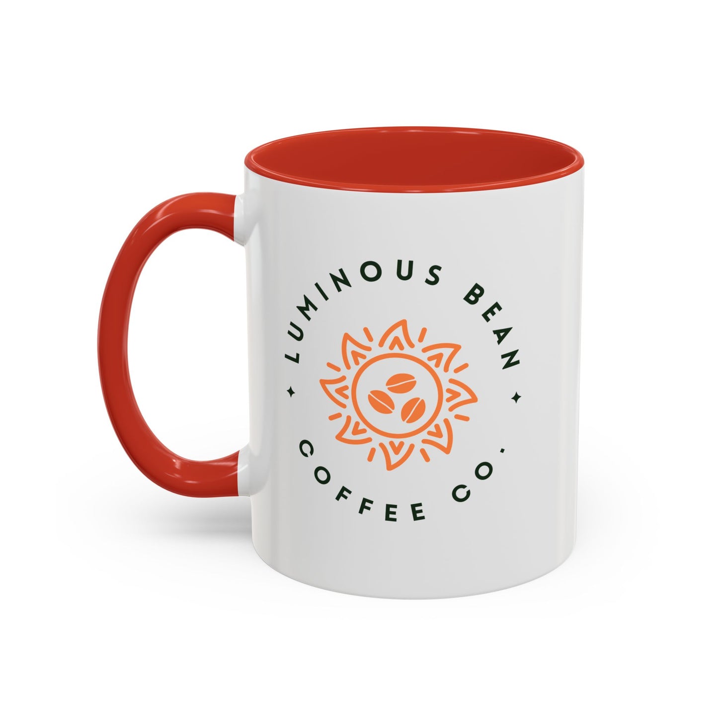 Luminous Bean Accent Coffee Mug - Stylish 11oz Design for Coffee Lovers
